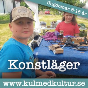 Konstläger för barn och unga, 8-16 år <br />3-6 augusti <br />2026